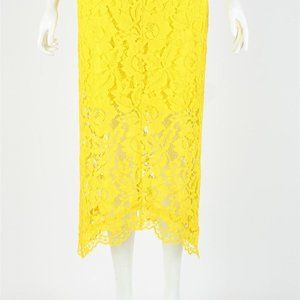 jupe midi en dentelle